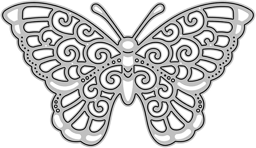 Plantillas de corte de papel de mariposa de alas de flores para manualidades ãlbumes de recortes ãlbumes de fotos tarjetas de papel decorativas en relieve h hogar y cocina