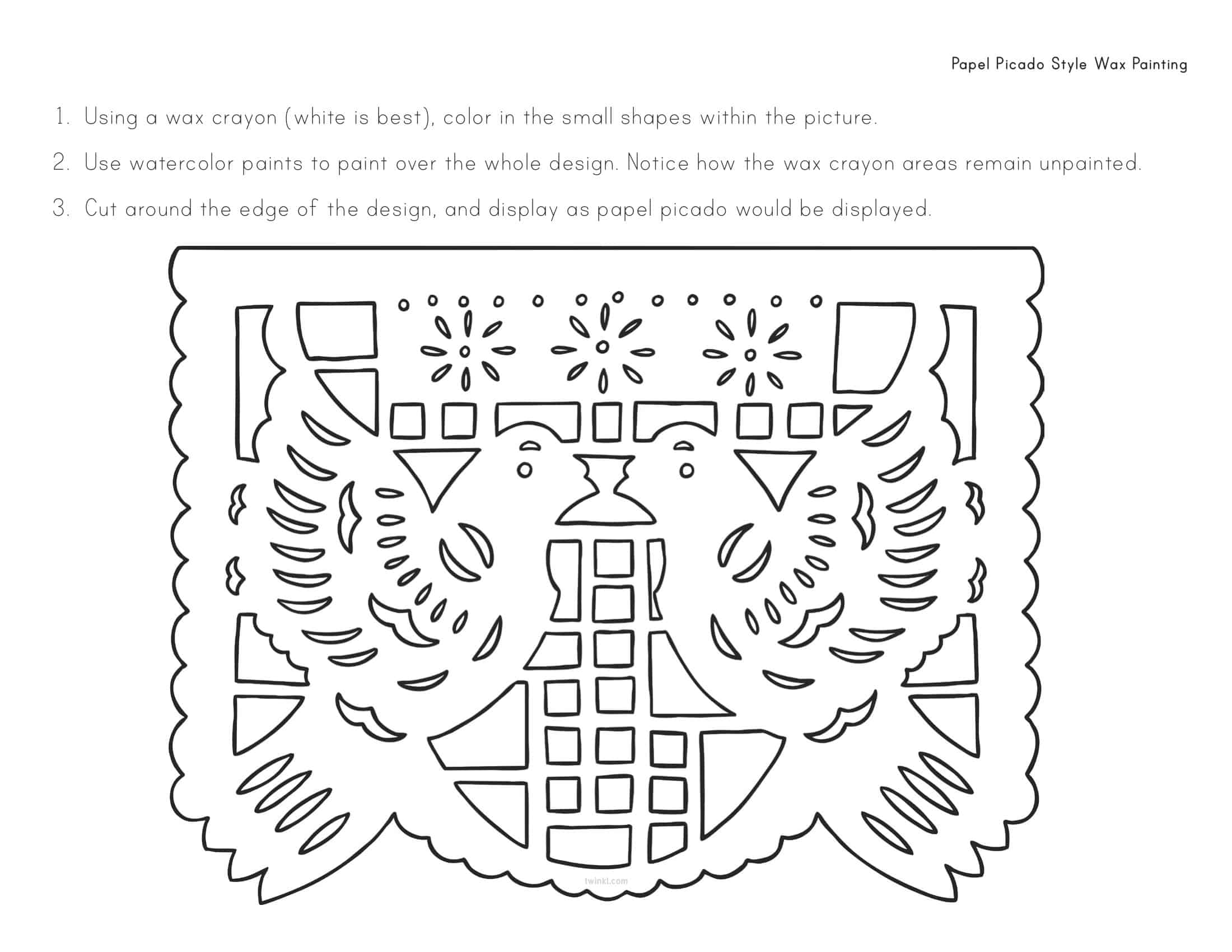 Free printable papel picado templates