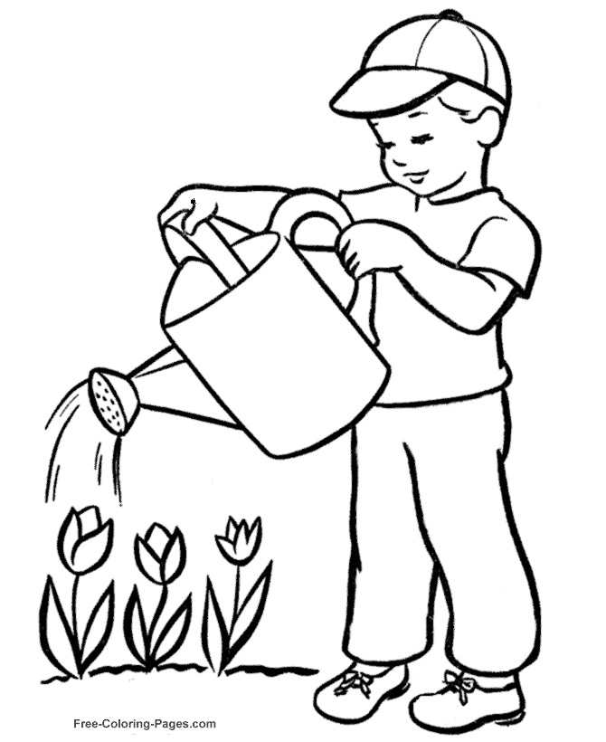 Summer coloring book pictures