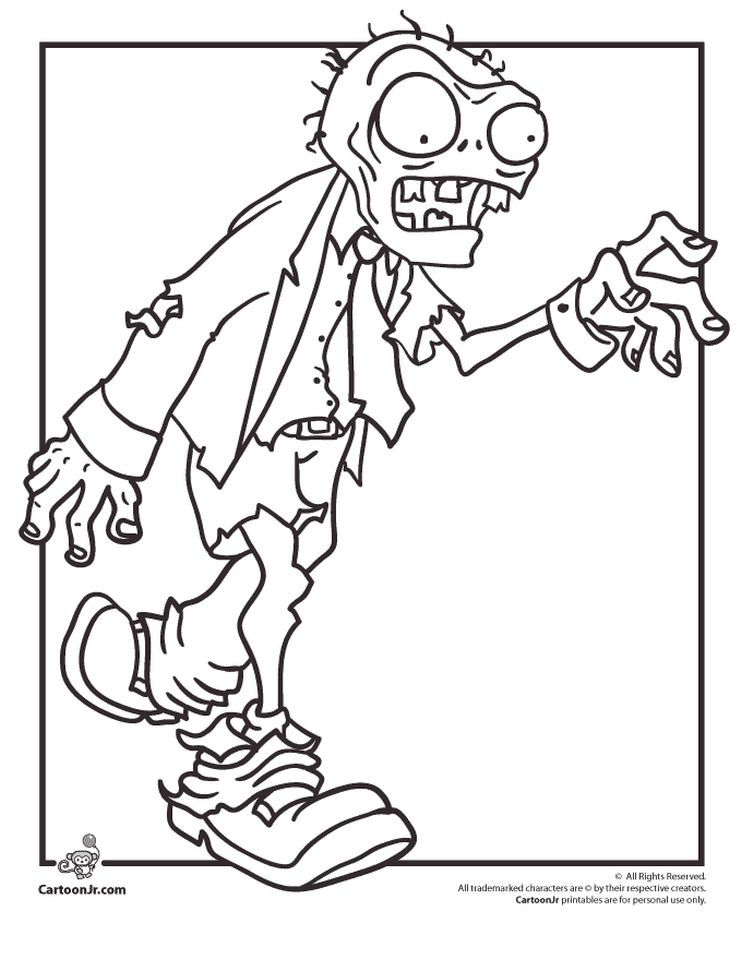 Get this plants vs zombies coloring pages kids printable