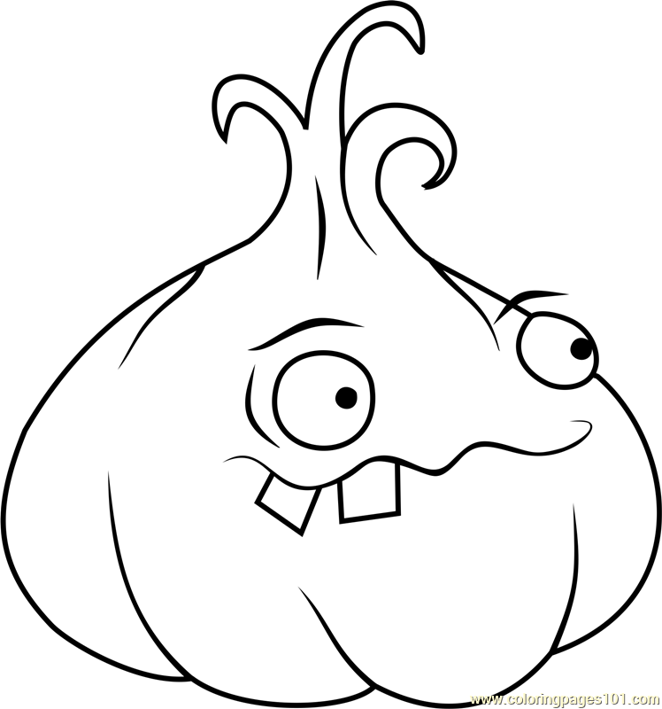 Garlic coloring page for kids
