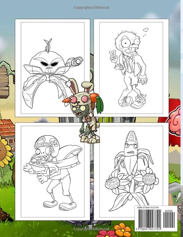 Plants vs zombies coloring book get lost in many beautiful coloring pages inside this book to have more fun with plants vs zombies characters for plants vs zombies fans rodger avery