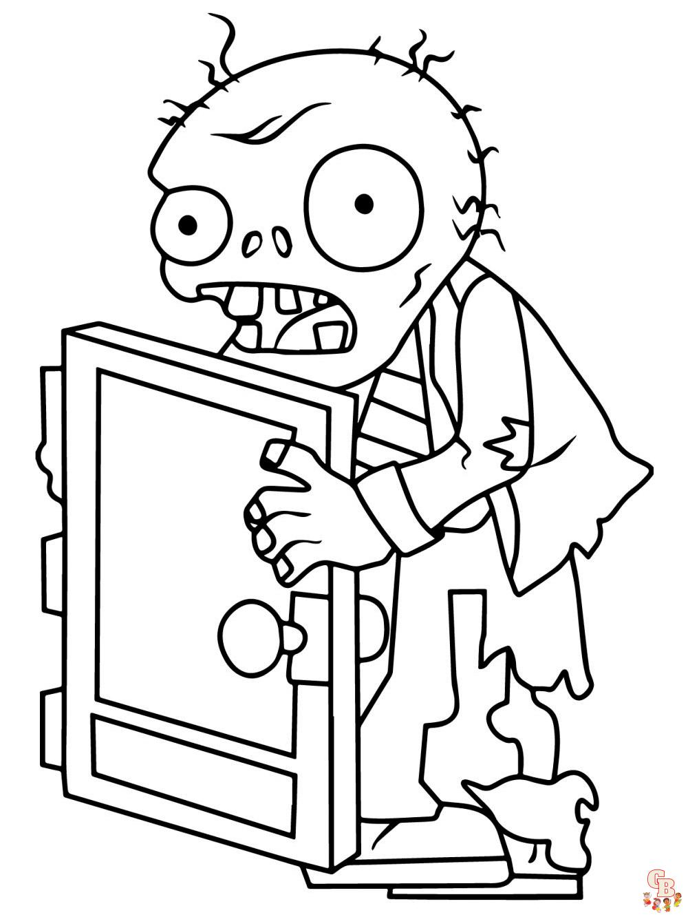 Plants vs zombies coloring pages free printable