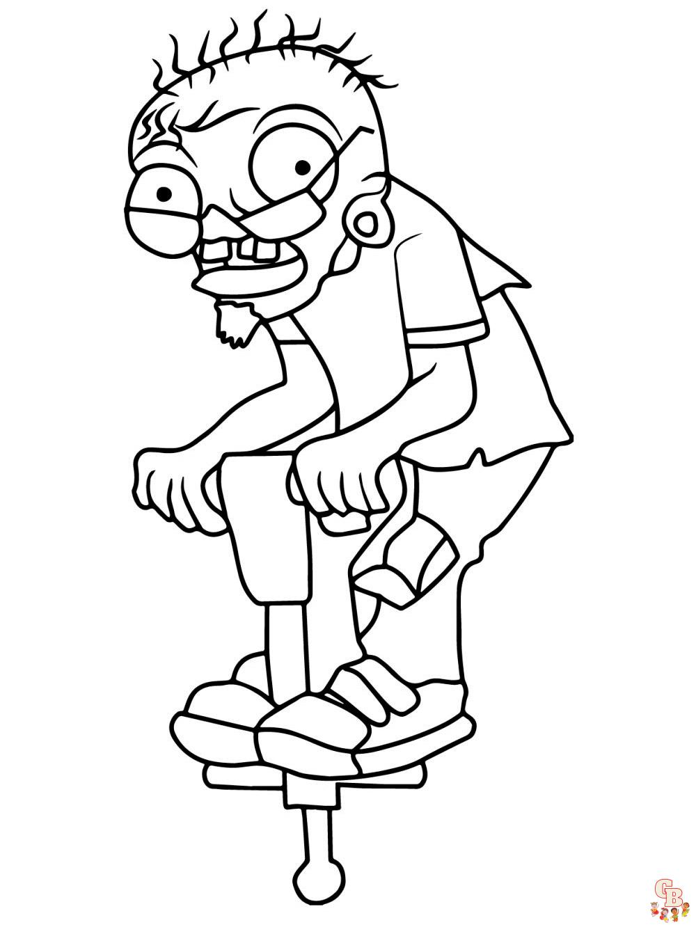 Plants vs zombies coloring pages free printable