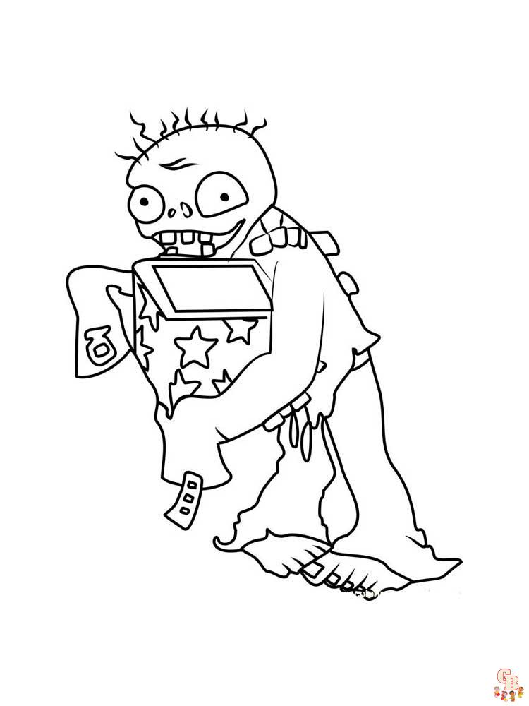 Plants vs zombies coloring pages free printable