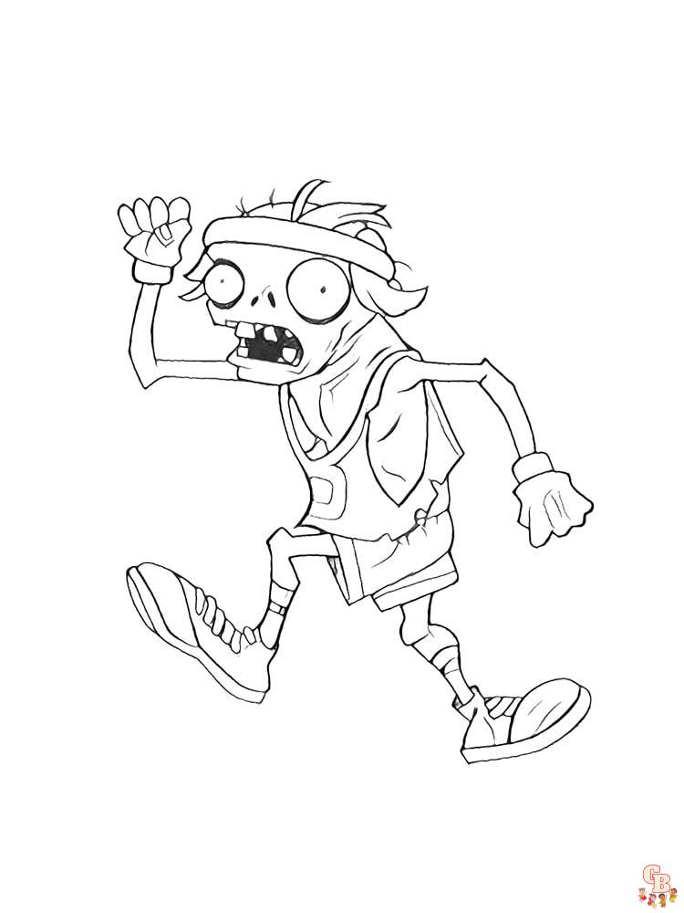 Plants vs zombies coloring pages free printable