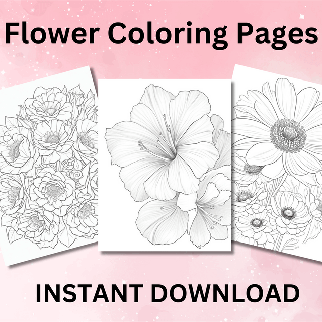 Blossoming flowers printable coloring pages uenchantedwonders