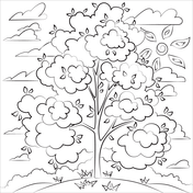 Plants coloring book free coloring pages