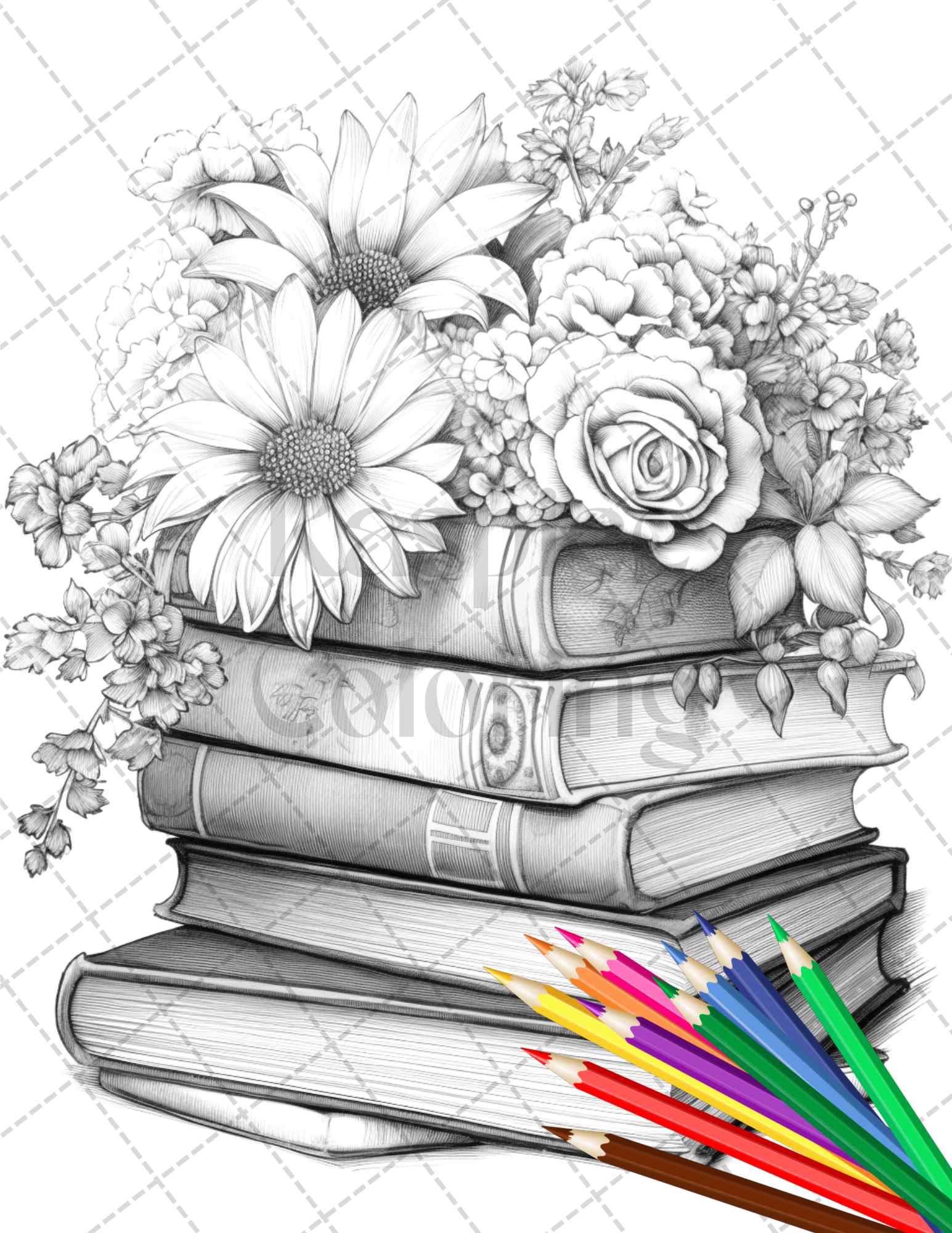 Vintage objects grayscale coloring pages printable for adults pdf â coloring