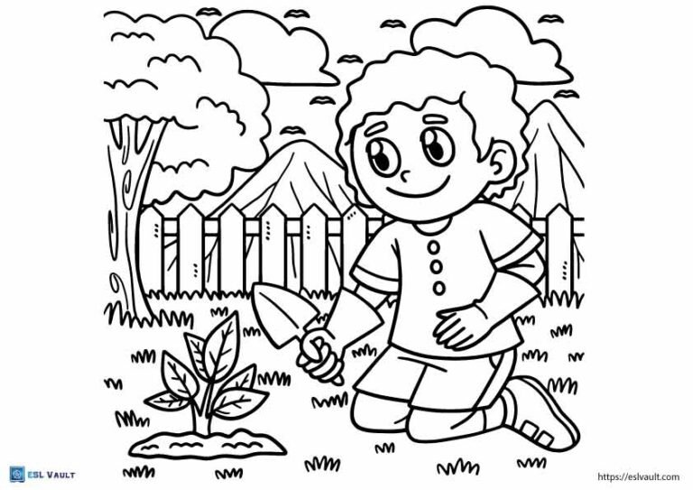 Free printable plant coloring pages
