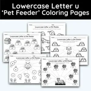 Letter u coloring pages worksheets activities