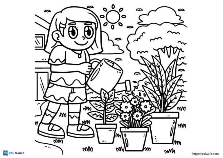 Free printable plant coloring pages