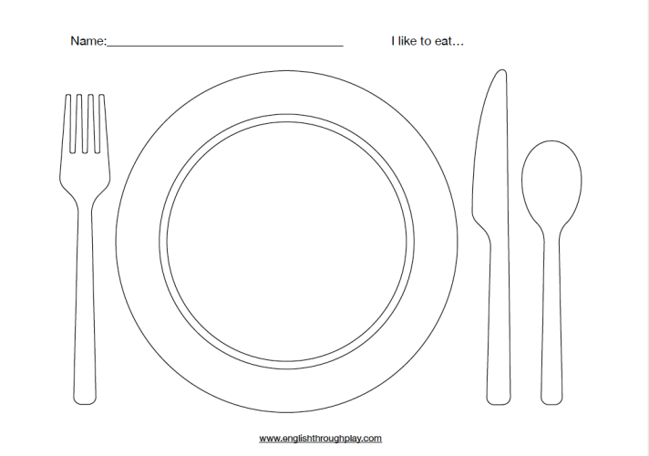 Free printable plate knife spoon fork how to memorize things free booklet template booklet template