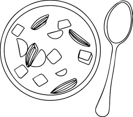 Food plate coloring page cliparts stock vector and royalty free food plate coloring page illustrations