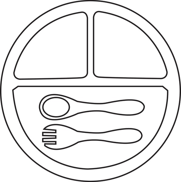 Breakfast outline kids royalty