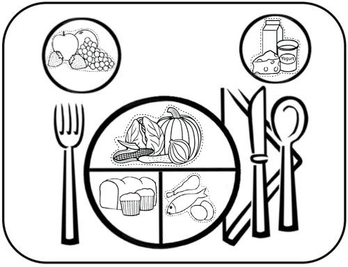 Myplate coloring pages teach kids about types of foods food coloring pages coloring pages types of food