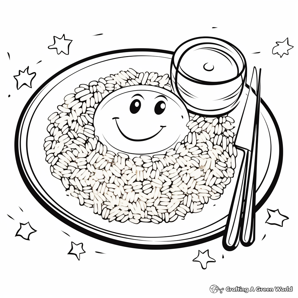 Rice coloring pages