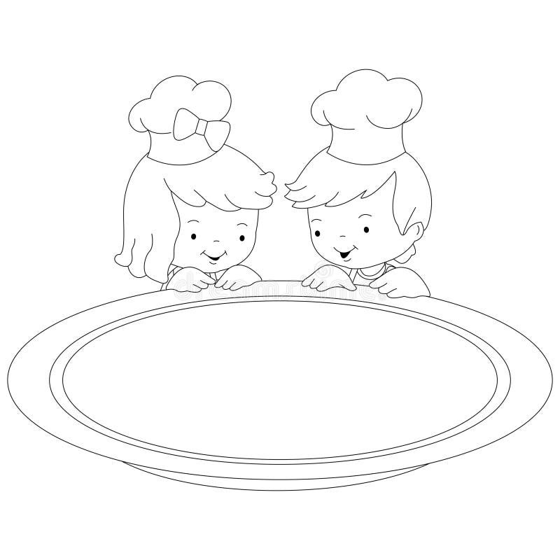 Empty plate coloring page stock illustrations â empty plate coloring page stock illustrations vectors clipart