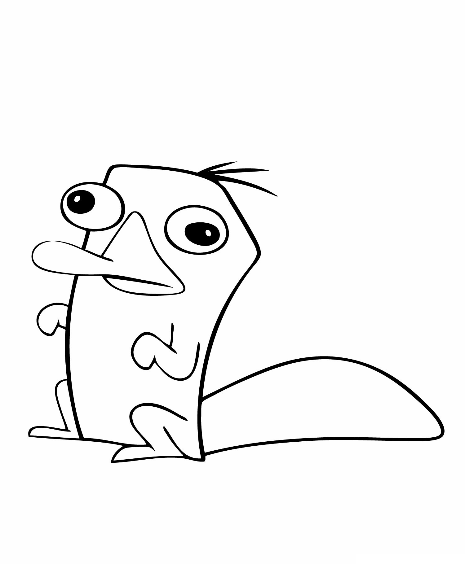 Free printable perry the platypus coloring pages for kids
