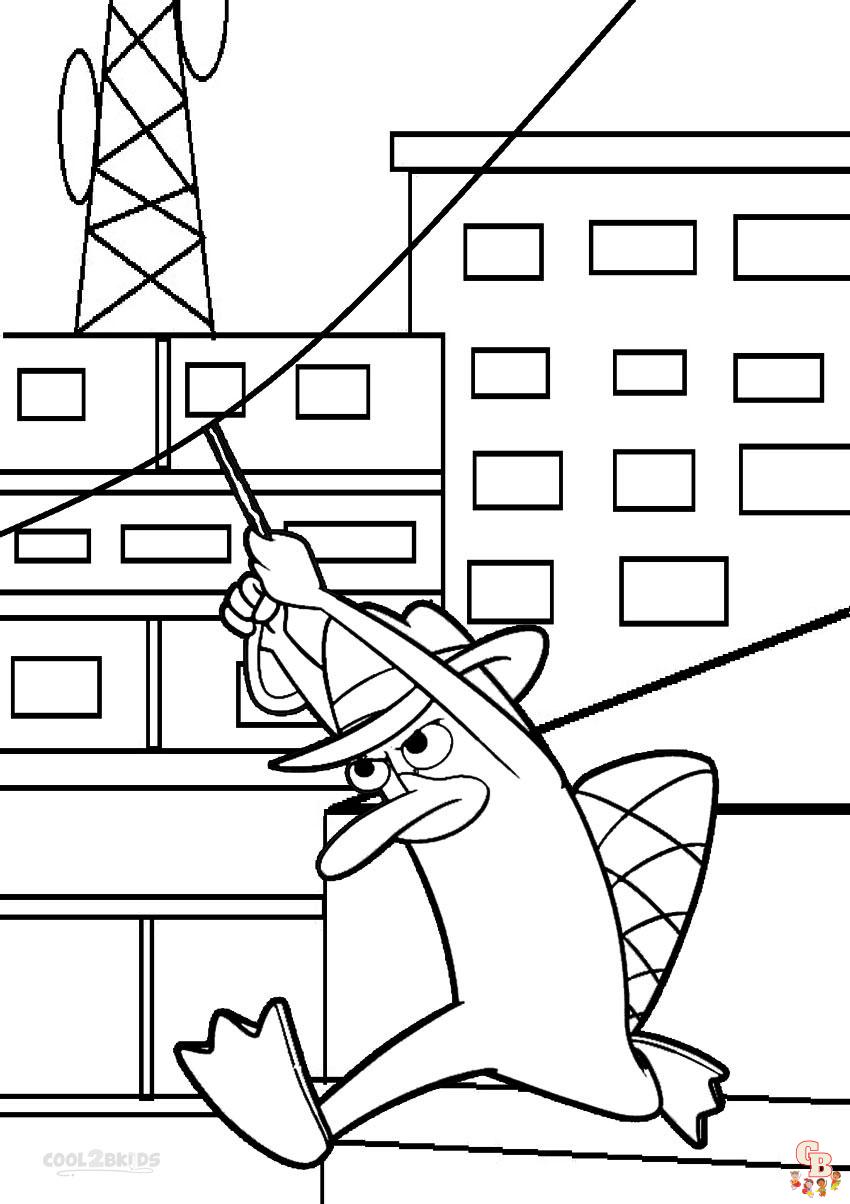 Find the best perry the platypus coloring pages at