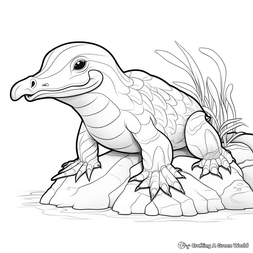 Platypus coloring pages