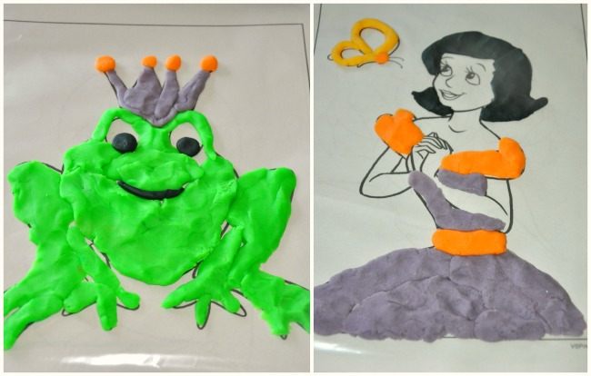 Play dough play tracing and coloring with playdough â fun littles