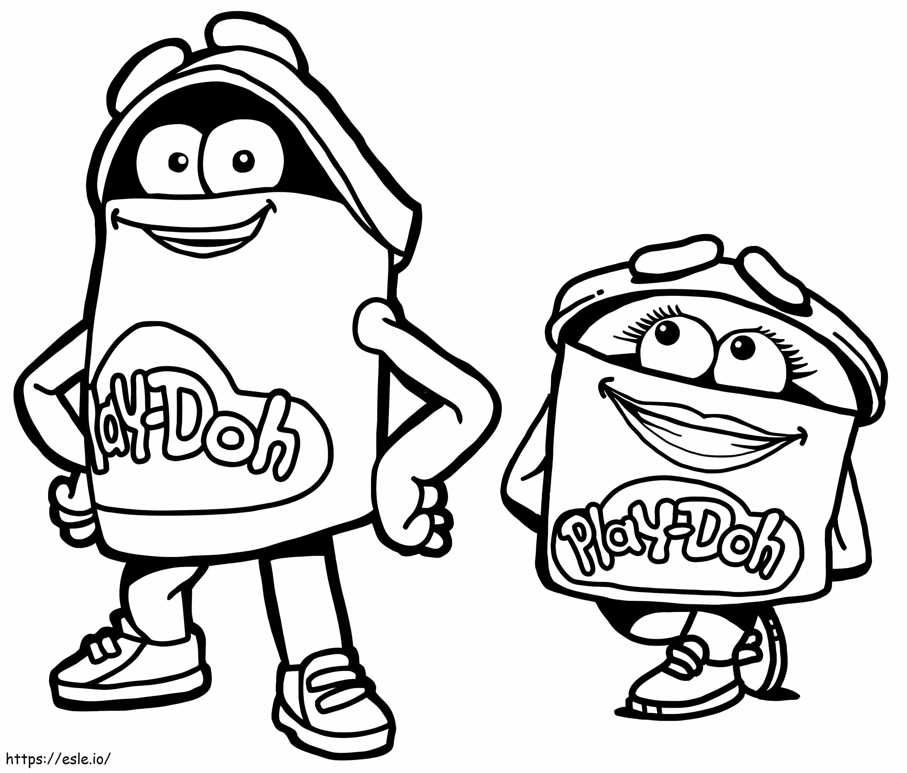 Play doh coloring page