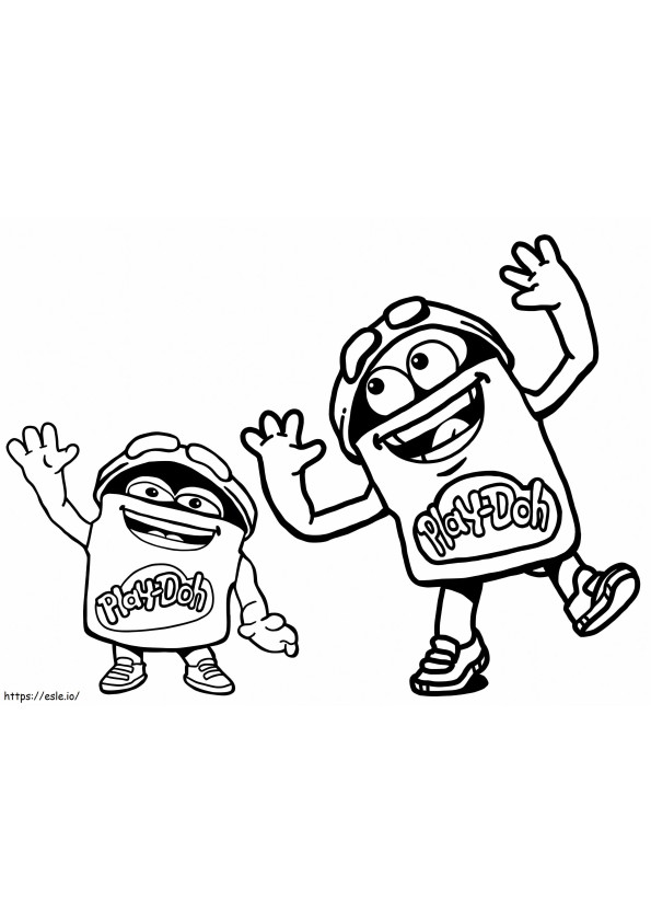 Play doh coloring pages