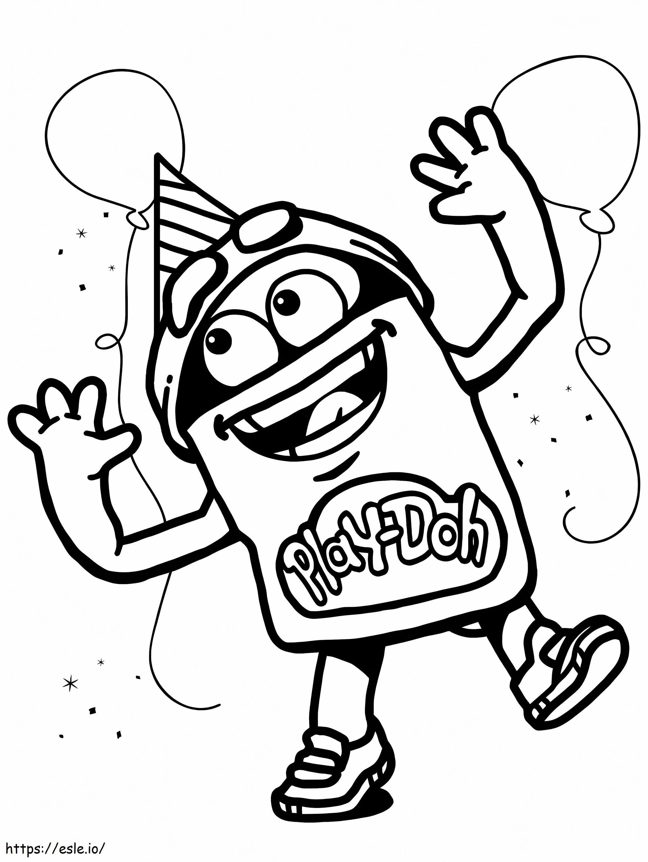 Play doh coloring page