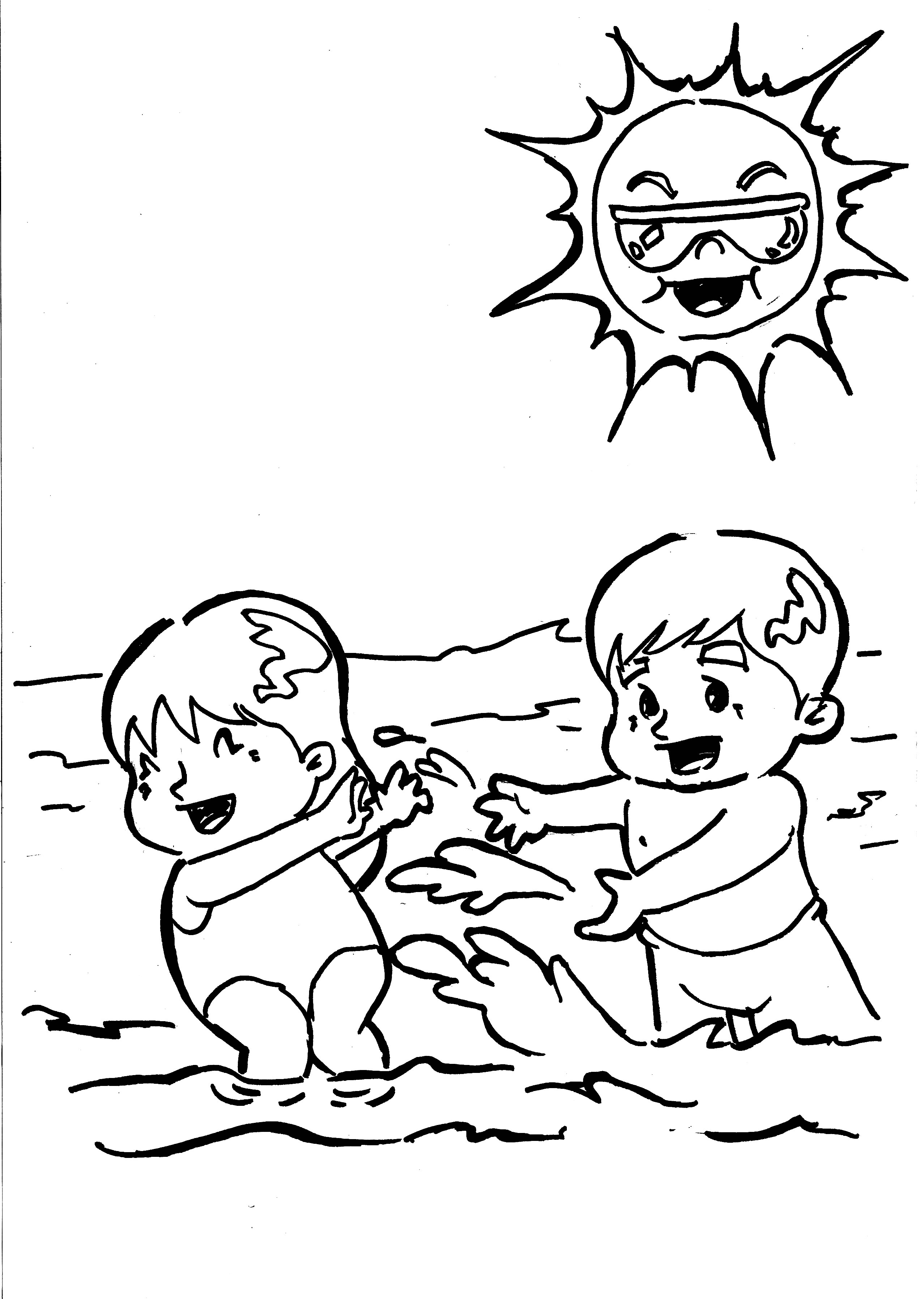 Coloring page beach nature â printable coloring pages