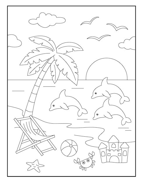 Premium vector octopus coloring pages for kids