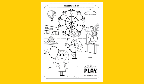 Coloring activity sheets the genius of play