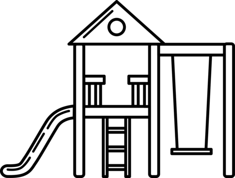 Playground coloring page free printable coloring pages