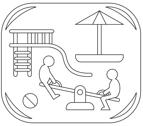 Playground coloring page free printable coloring pages