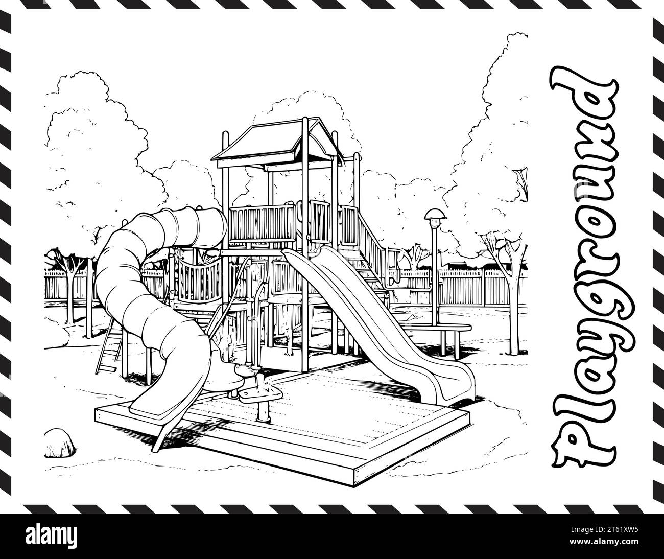 Coloring pages playground hi