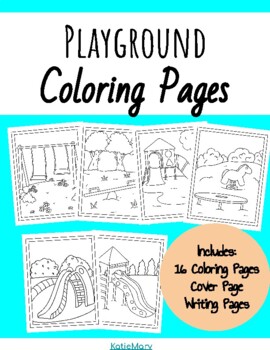 Playground coloring pages by katie mary tpt