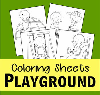 Playground coloring sheets by beth gorden tpt