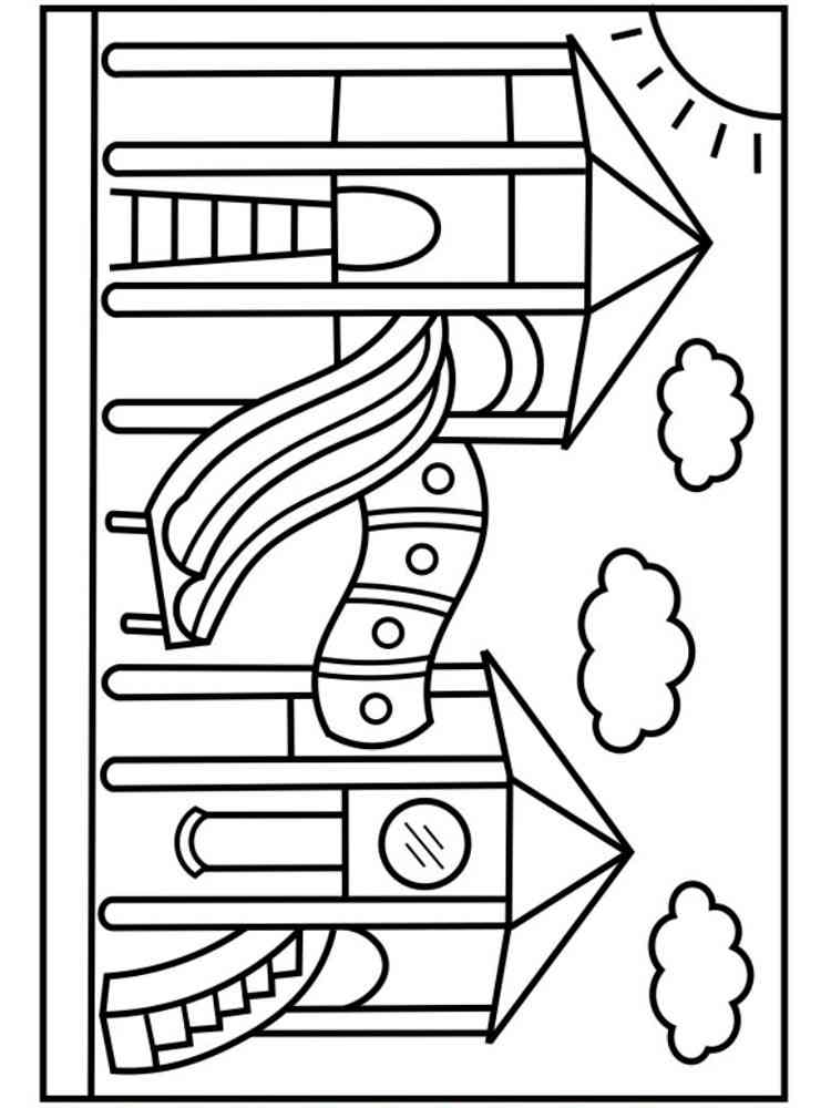 Playground coloring pages
