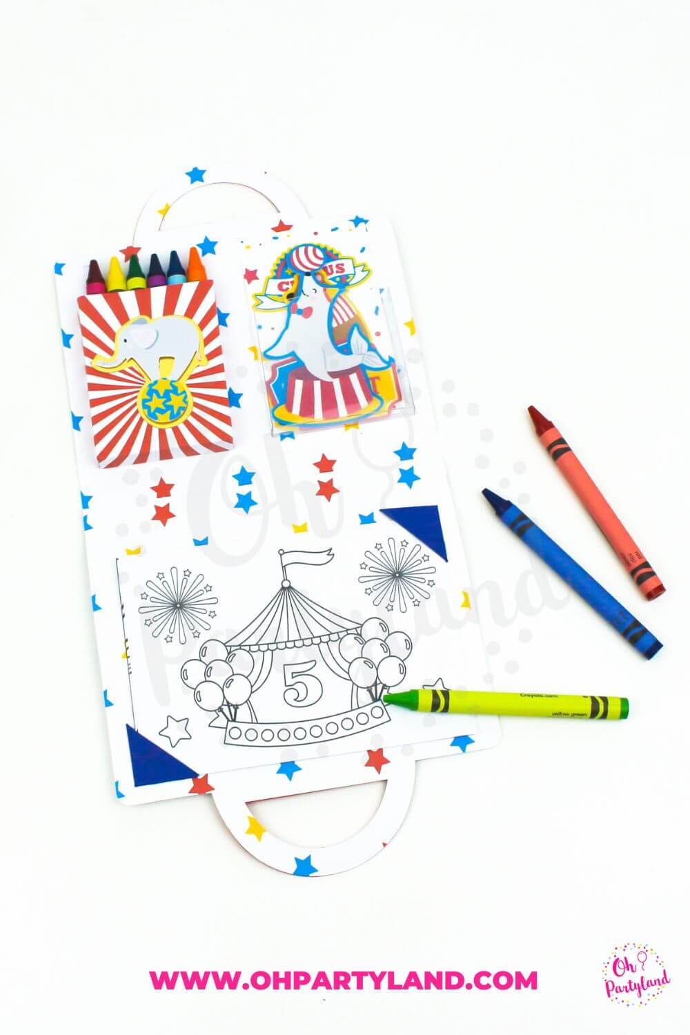 Coloring suitcase box template for cricut and silhouette