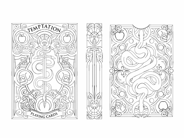 Playing cards tuck box by muhammad bagus prasetyo for skilline design co on