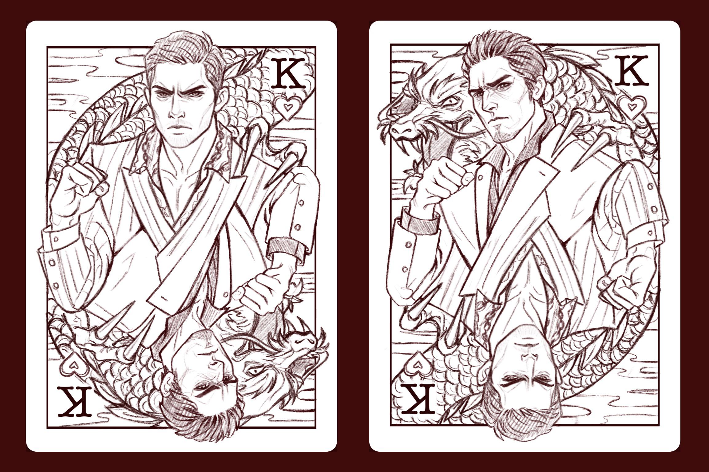 Kiryu playing card design ryakuzagames