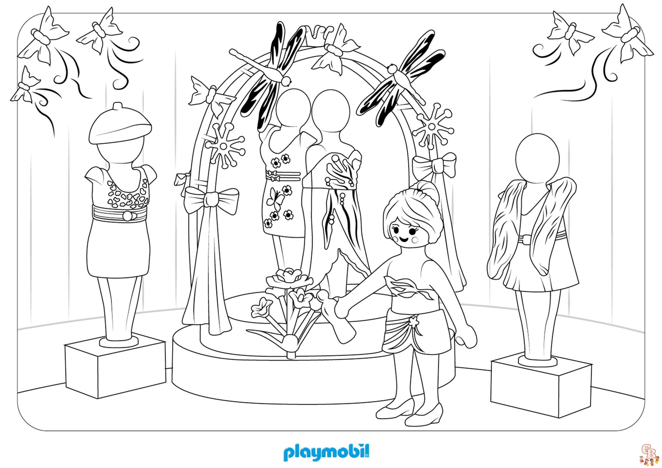 Playmobil coloring pages