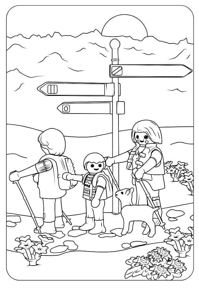 Playmobil image coloring page