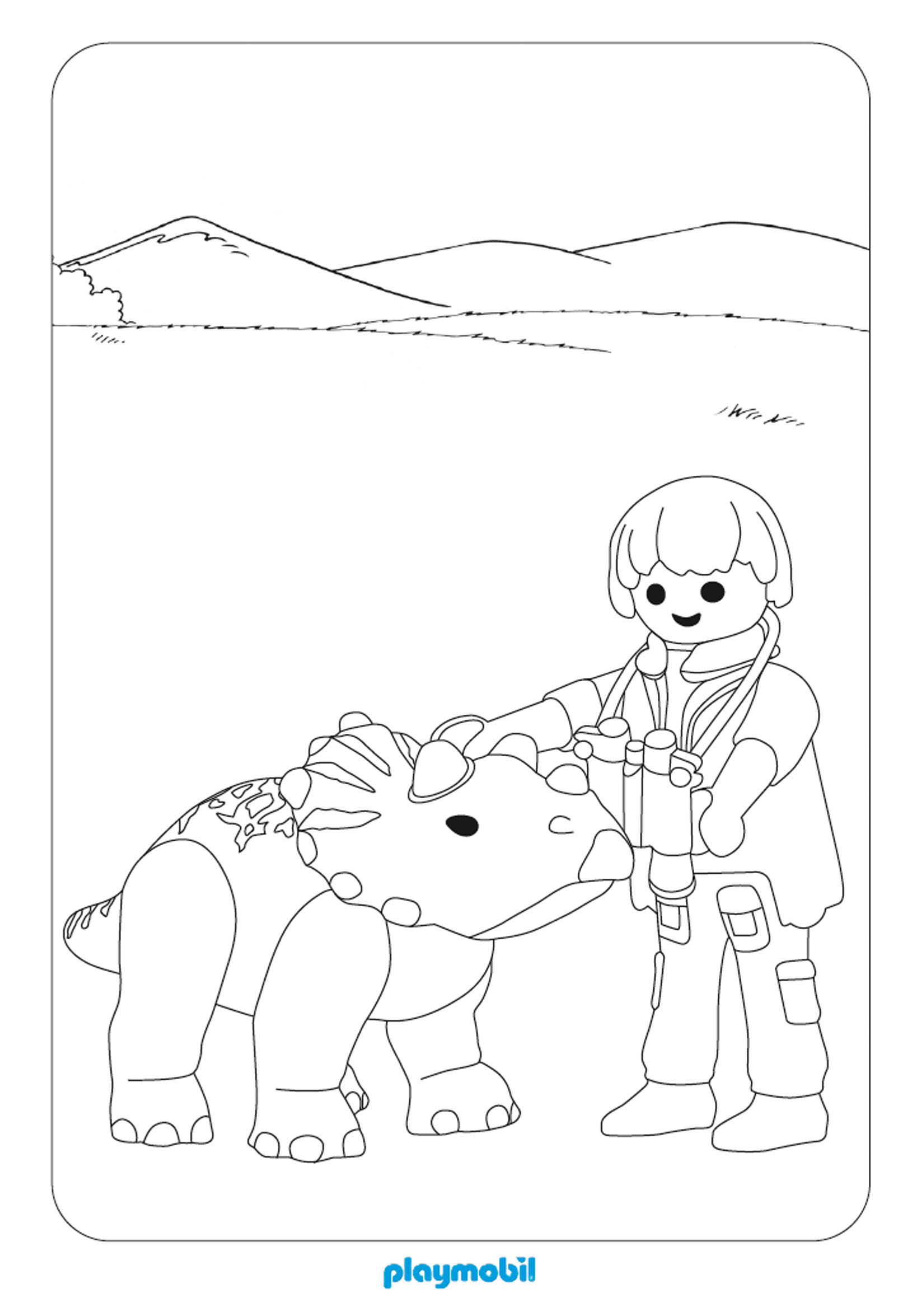 Playmobil coloring pages
