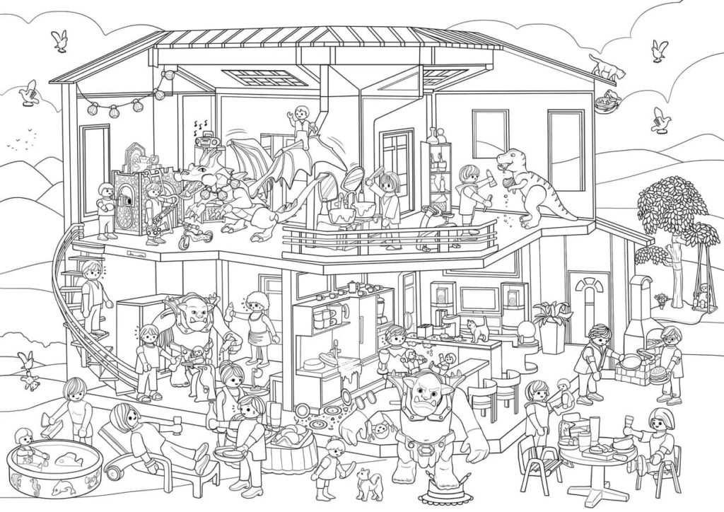 Playmobil coloring pages printable images for free