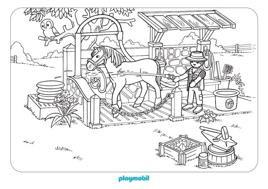 Playmobil coloring pages pictures free printable