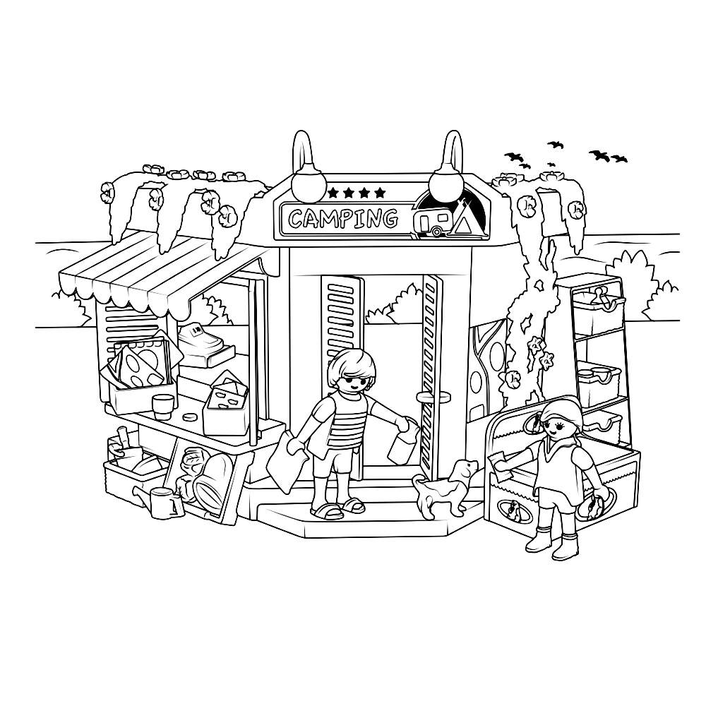 Leuk voor kids â playmobil camping coloring pages pirate coloring pages camping coloring pages