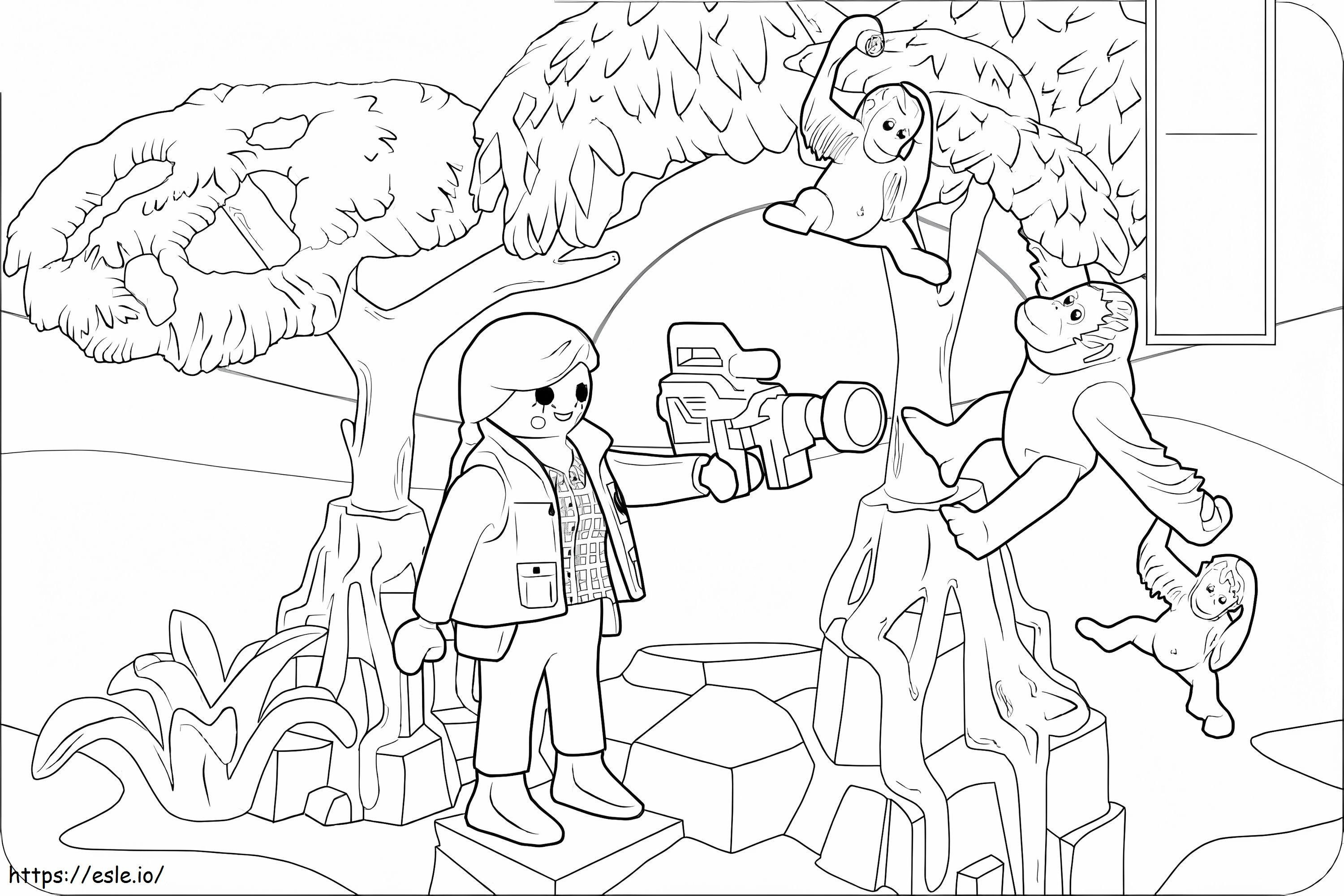 Playmobil coloring page