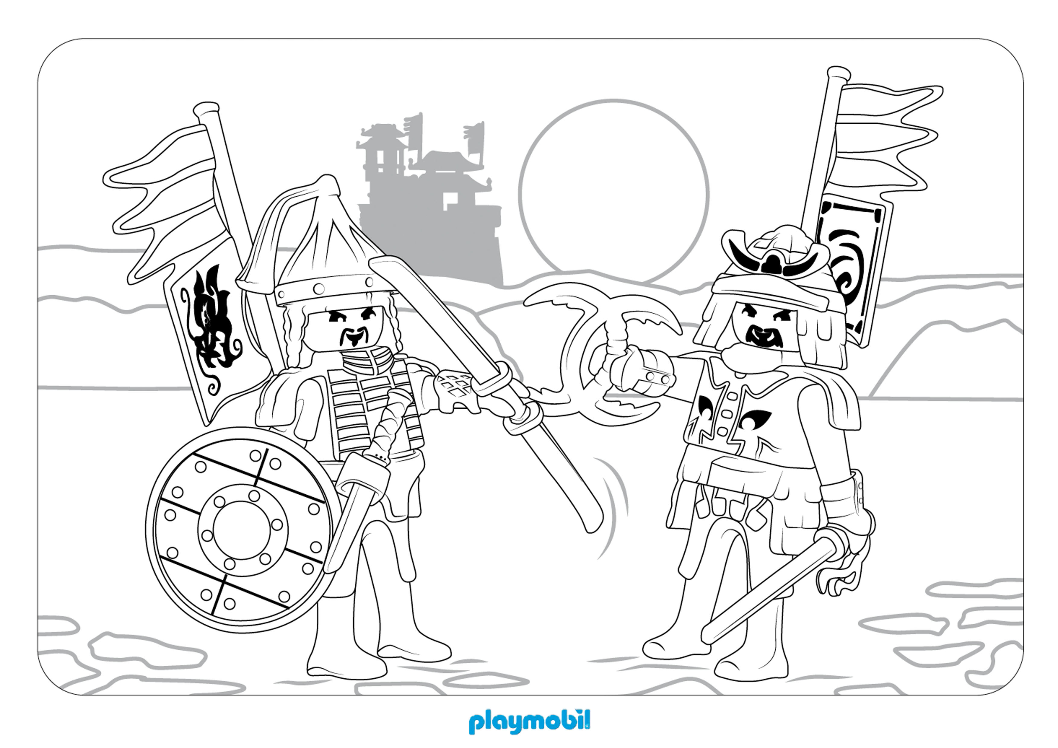 Playmobil coloring pages