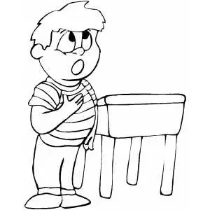Pledge of allegiance coloring sheet